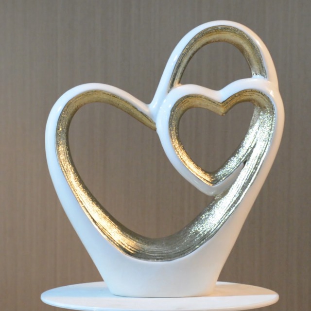 Estatua moderna figura corazón decoración hogar 12 in miniatura 7