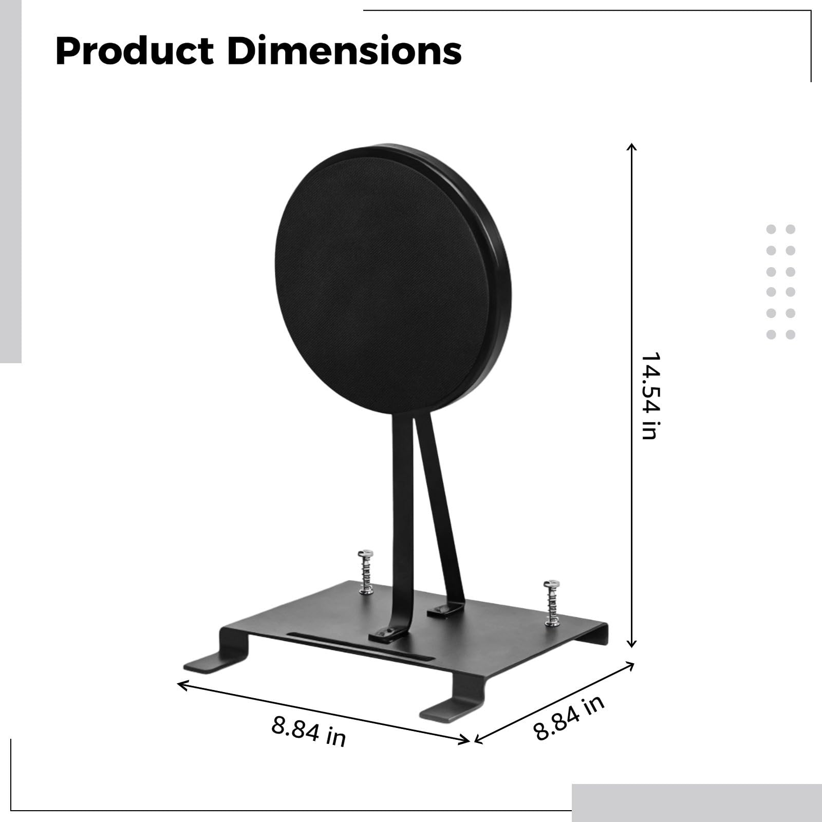 Pedale per grancassa in metallo con design a vite sicura, 21 x 22 x 37 cm, eccellente per gli appassionati di batteria
