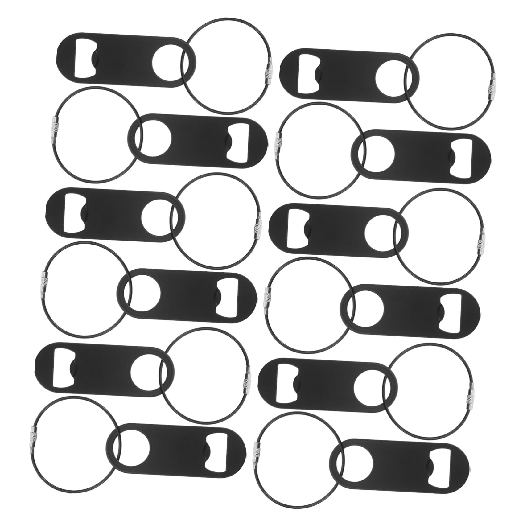 TOPBATHY 12piezas Llavero Abrebotellas de Metal Plano Unidades para Barman Accesorios de Fiesta y Uso Diario con Herramienta para Abrir Cerveza