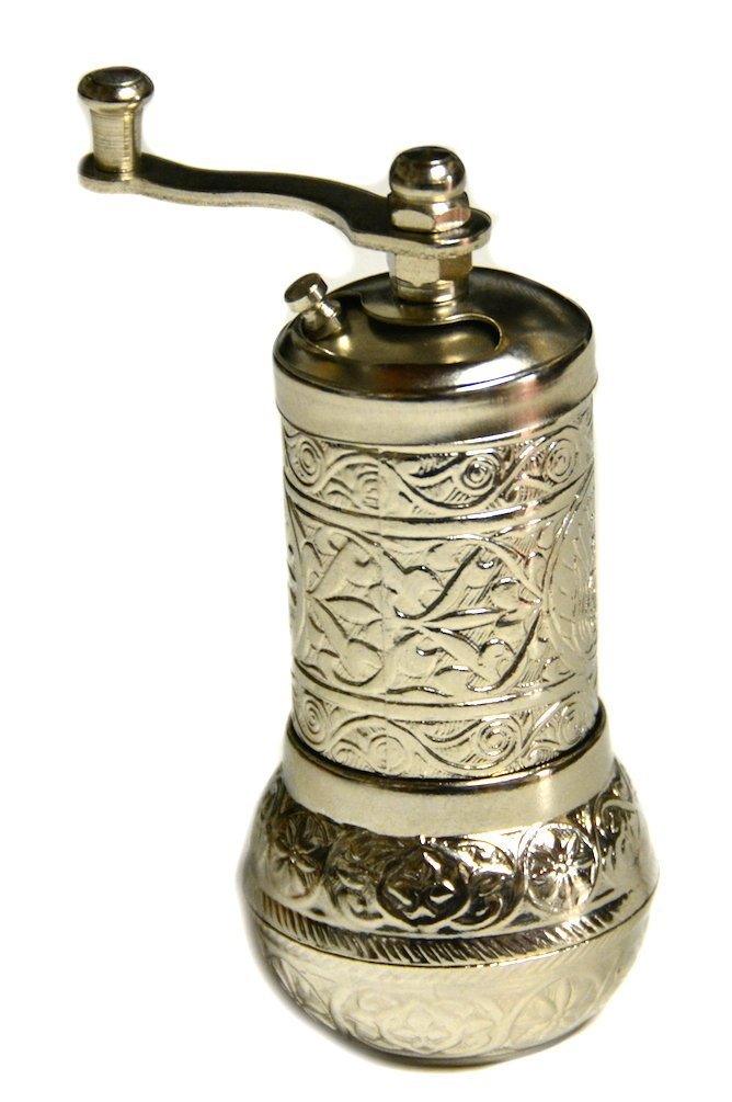 Buy Turkish Brass Salt Pepper Spice Grinder Mill Set ISO 9001