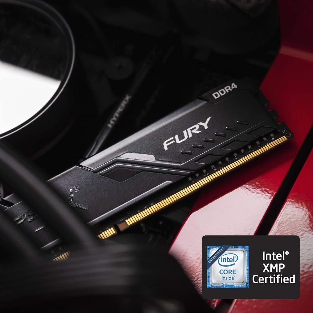 HyperX FURY Black HX424C15FB3K2/16 Arbeitsspeicher 16GB Kit*(2x8GB) 2400MHz DDR4 CL15 DIMM 1Rx8