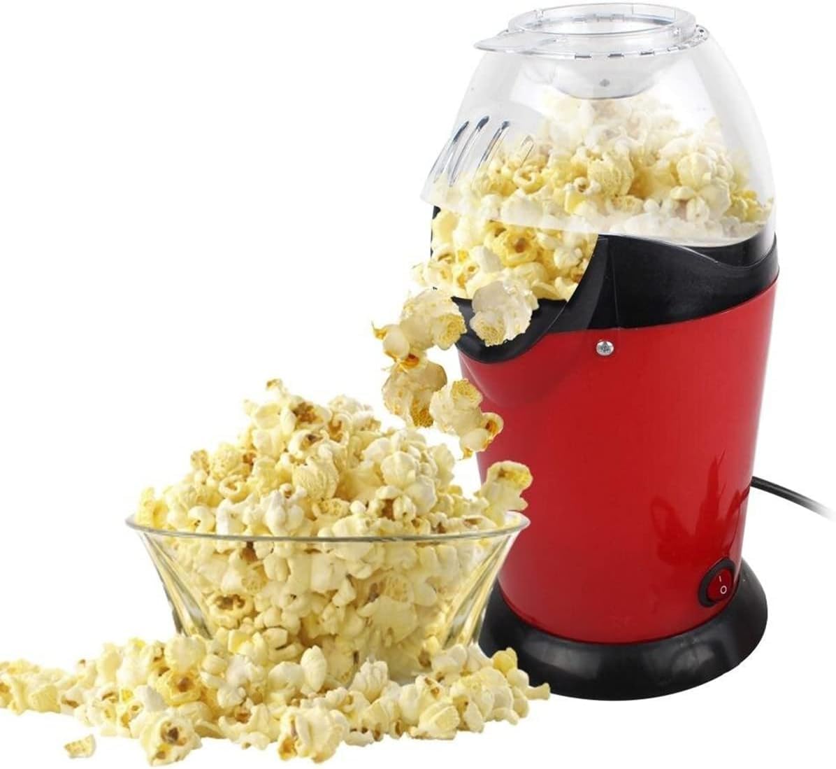 Drumstone 10 𝒀𝒆𝒂𝒓𝒔 𝑾𝒂𝒓𝒓𝒂𝒏𝒕𝒚 Fast Hot Air Popcorn Popper Machine – Oil-Free Popcorn Maker for Home, Movie Nights & Parties – Healthy Hot Air Popper with Measuring Cup-picture-32