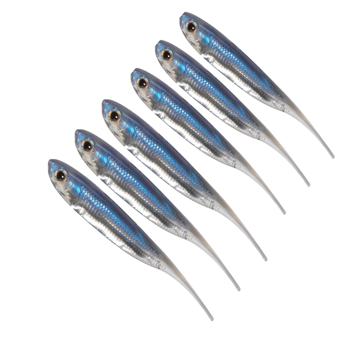 Sponsored Ad – Paddle Tail Swimbaits, 6 Pcs Soft Plastic Fishing Lures Swimbaits, Swimbaits, Rubber Minnow Lures Needle, Soft Plastic Fishing Lures for Bass Fish
