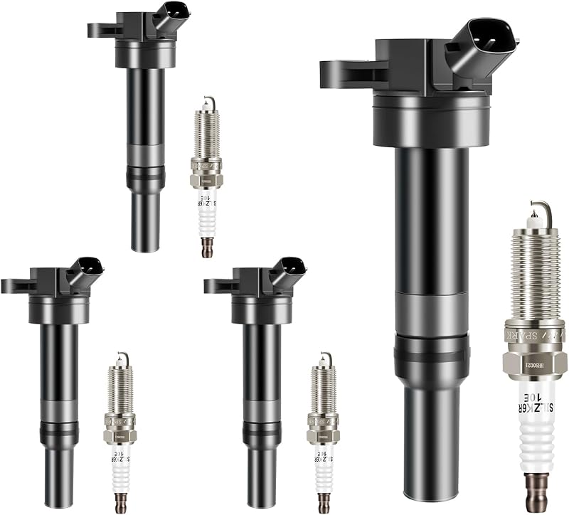 Kit de Bobinas de Ignição GPMMWPG com Velas de Ignição de Irídio para Hyundai Elantra, Tucson e Kia Forte/Soul – 4 bobinas e 4 velas
