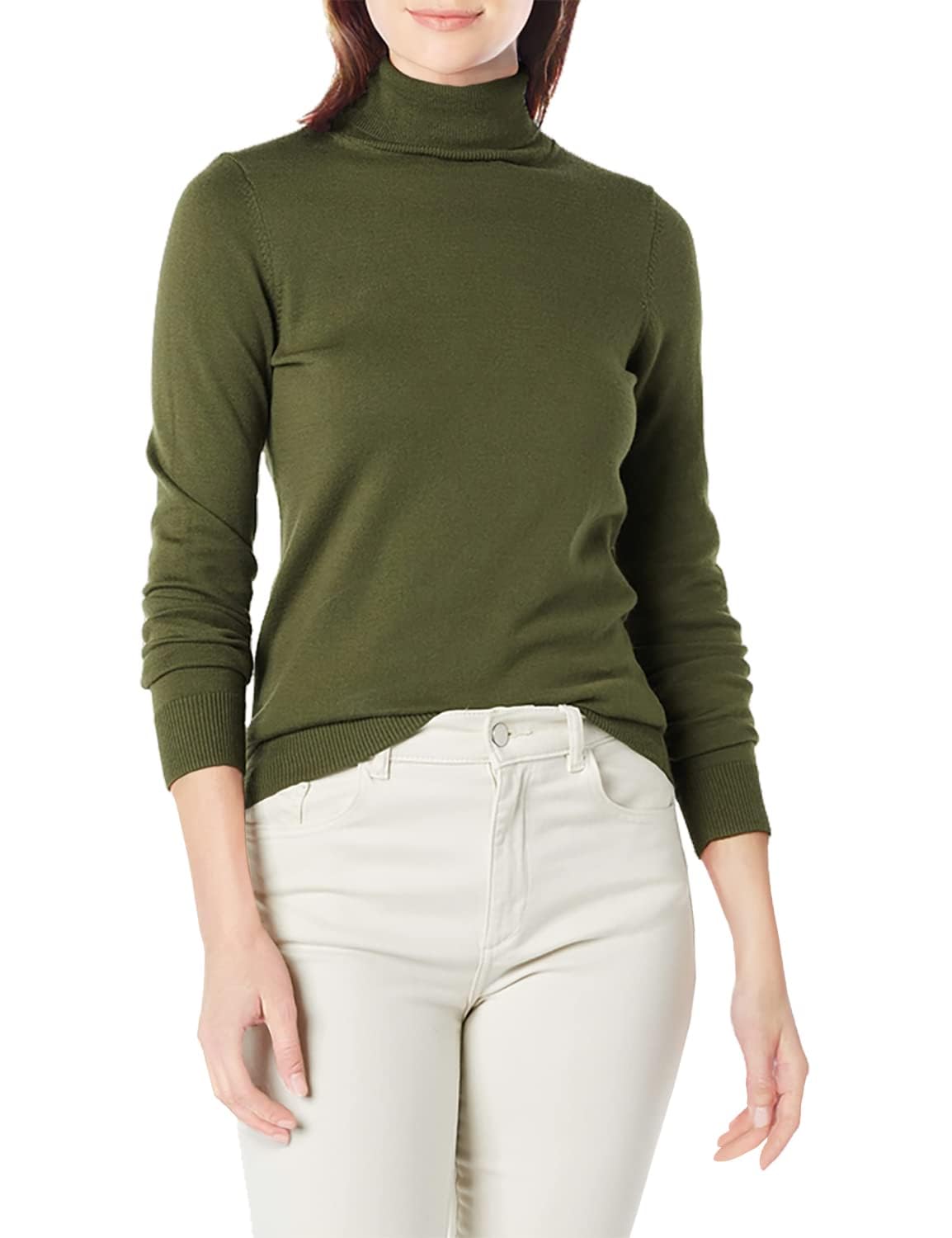 Amazon Essentials Damen Leichter, Langärmeliger Rollkragenpullover, Klassischer Schnitt (Erhältlich In Übergröße)