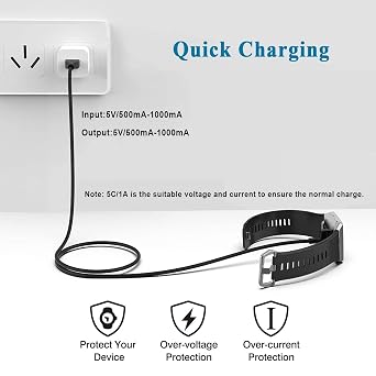 Charging Cable Compatible with Fitbit Ionic Charger, 3.3FT Replacement USB Charger Cable Cord Adapter for Ionic Smart Watch
