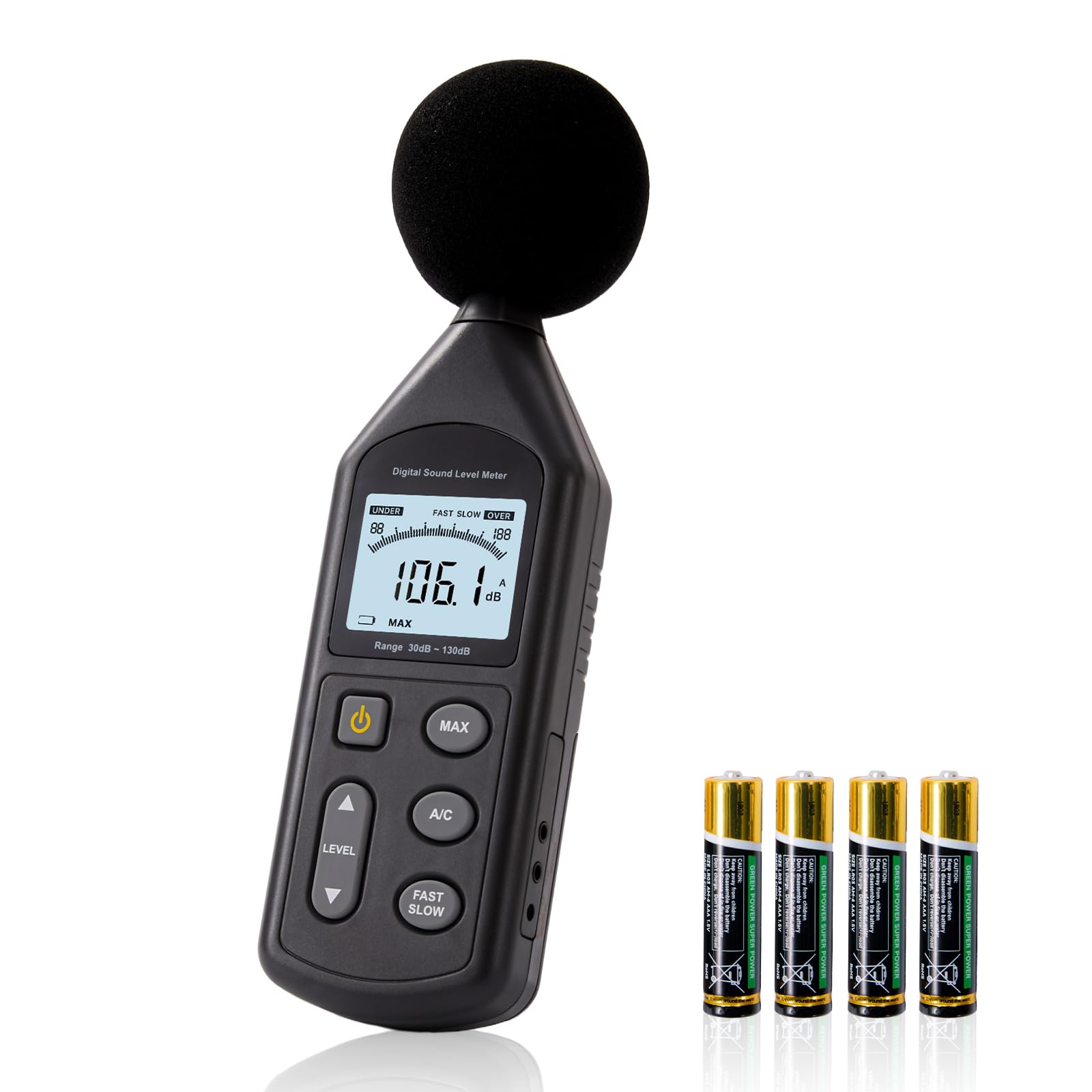 DB-01 Decibel Meter, Professional Sound Decibel Meter with A/C Weighting, Fast/Slow Response, 30-130dB Range,for Home, Office, Factory, Noisy Neighbors-image-46