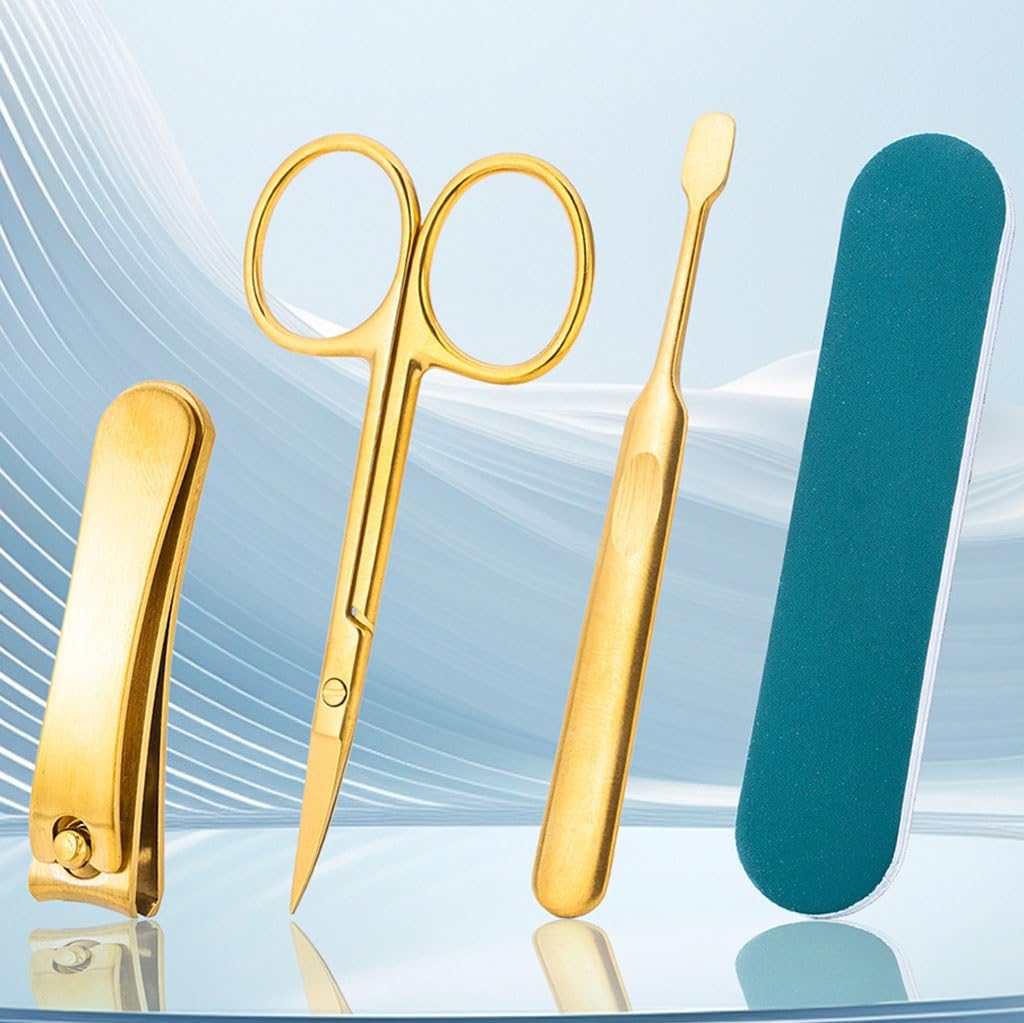 Nagelknipser-Set aus Edelstahl, Maniküre-Werkzeugkasten, tragbar für Zuhause