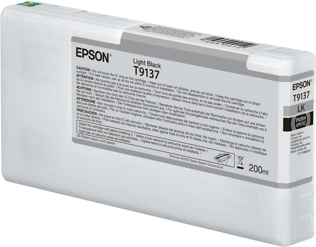 Epson T9137 Light Black Ink Cartridge (200ml)
