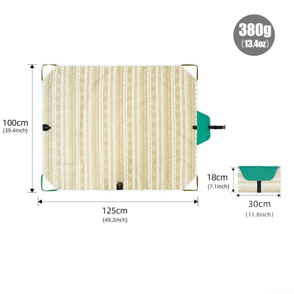 Tapis de sol en corde 600D imperméable pour escalade et alpinisme jaune