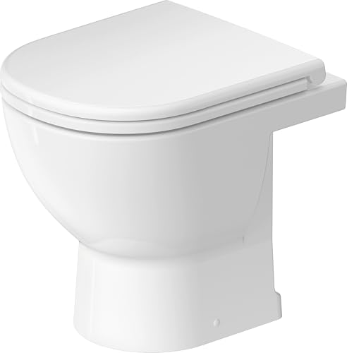 Duravit D-Code WC sur pied, chasse d'eau basse, rimless, 370x480x400mm, blanc brillant, 2036090000