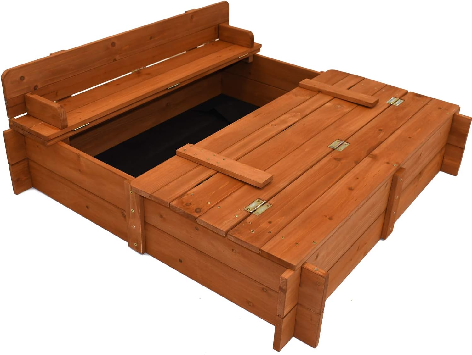 Big Game Hunters Sand Pit 96 x 96 Square Wooden Sandpit with Lid
