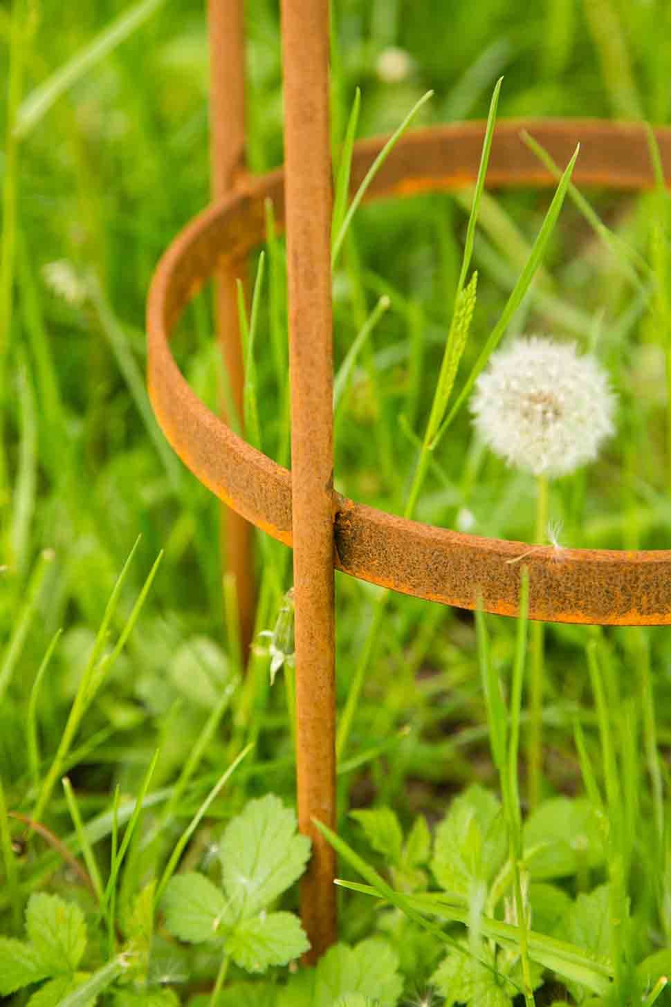 KUHEIGA Rankgerüst 10mm Massiveisen! Obelisk Blumenhilfe Höhe 120cm