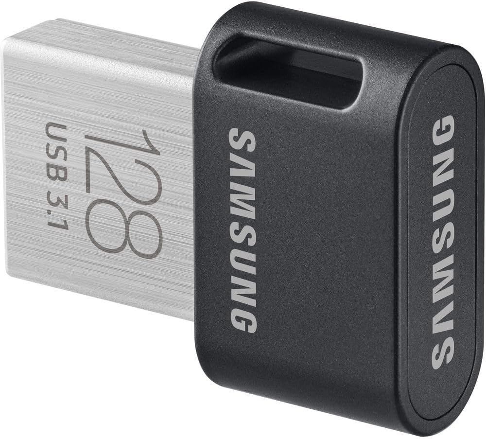 Amazon.com: SAMSUNG FIT Plus 3.1 USB Flash Drive, 128GB, 400MB/s, Plug ...