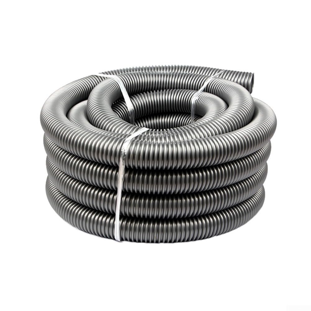 Besttoolifes Tubo flessibile di prolunga per aspirapolvere, resistente, diametro 50 mm, tubo filettato grigio, tubo di ricambio industriale resistente, lunghezza 3/4 metri (3 metri)