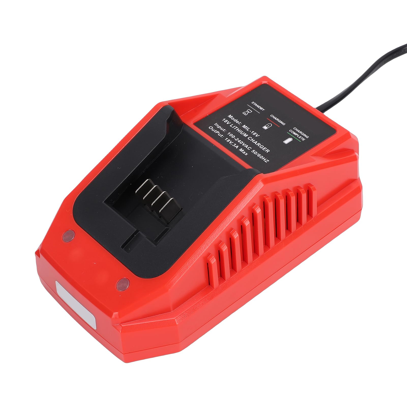 ViaGasaFamido Caricabatterie per Utensili Elettrici, Alimentatore di | Materiale ABS Ignifugo, Protegge da Sovraccarico, Cortocircuiti e Surriscaldamento, Compatibile con 48-11-1828 e 48-11-15