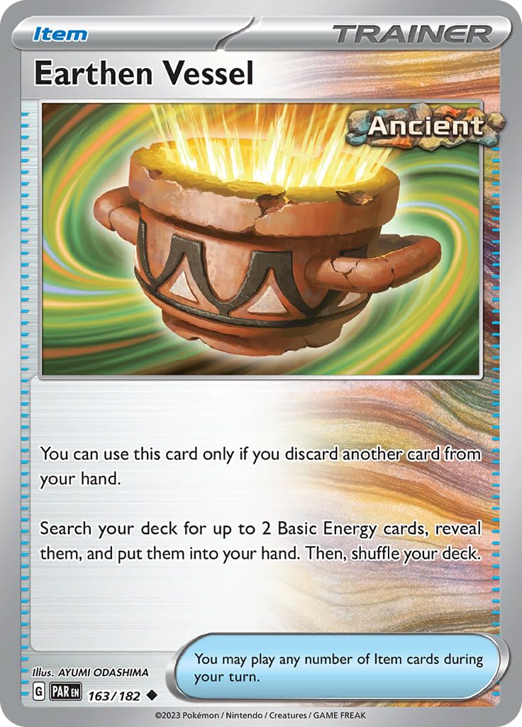 PokemonEarthen Vessel 163/182 - Paradox Rift - Reverse Foil - Single Card