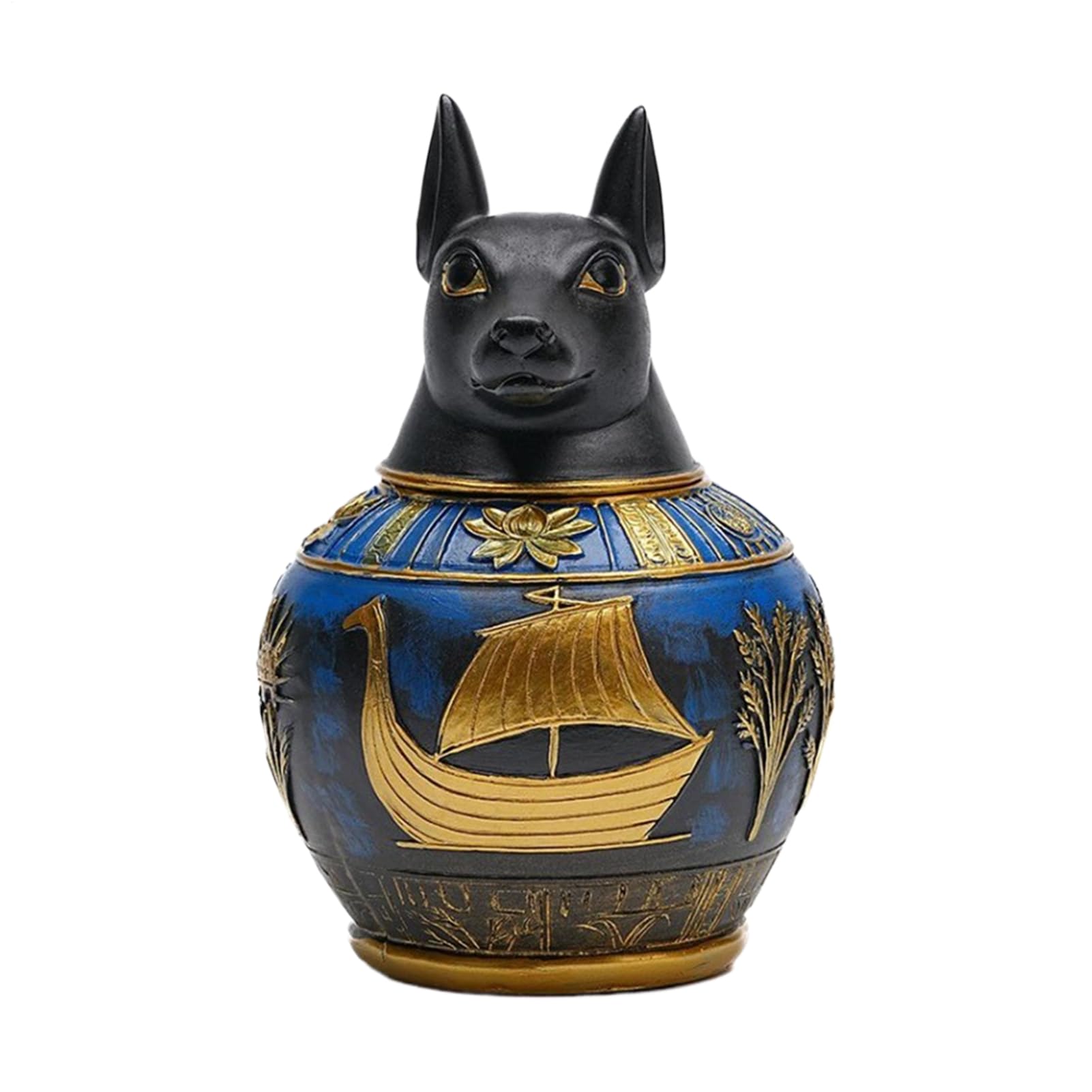 Urna para perros con diseño de resina egipcia ideal para honrar el duelo
