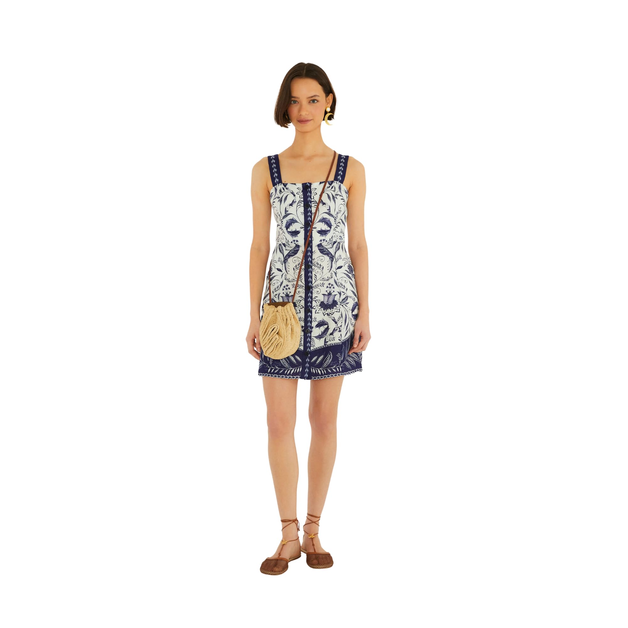 Off-White Nina Premium Linen Mini Dress