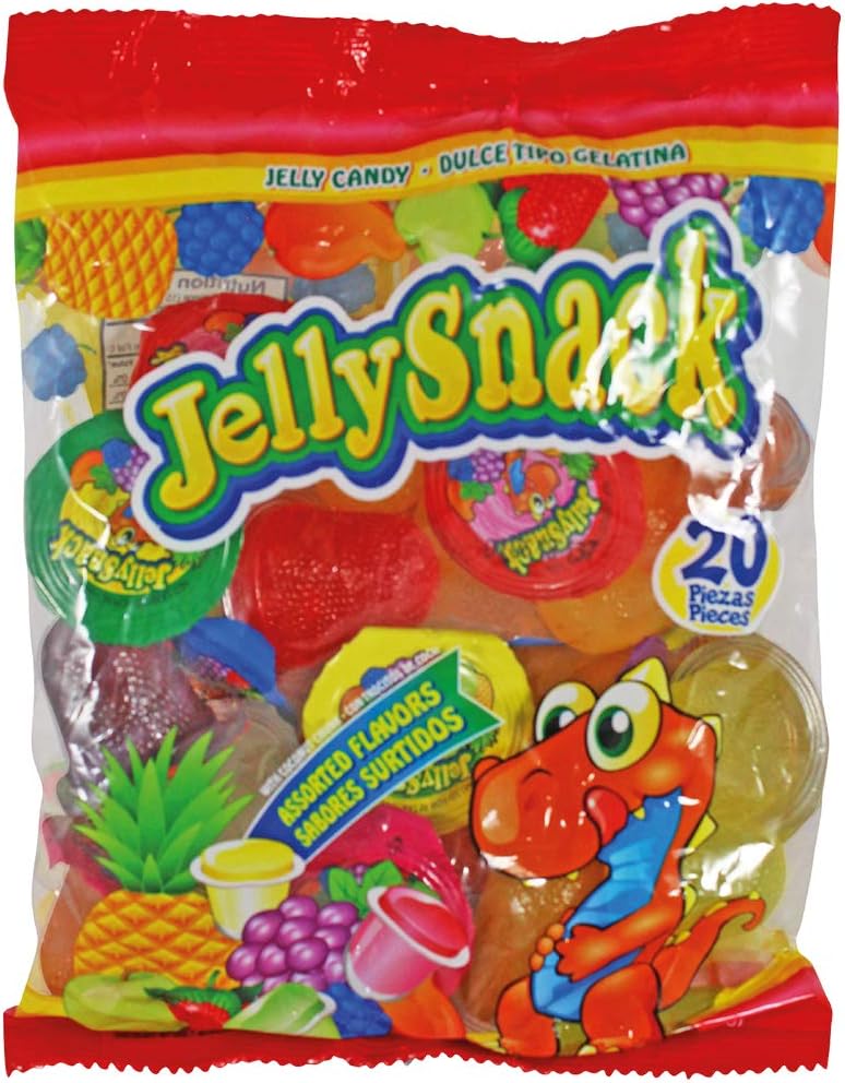 Jelly Snack Fruit Jelly Candy (Bag of 20 Jelly Cups)