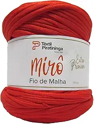 Fio De Malha, Piratininga, Vermelho, Mirô Premium, Rolo de 140 Metros