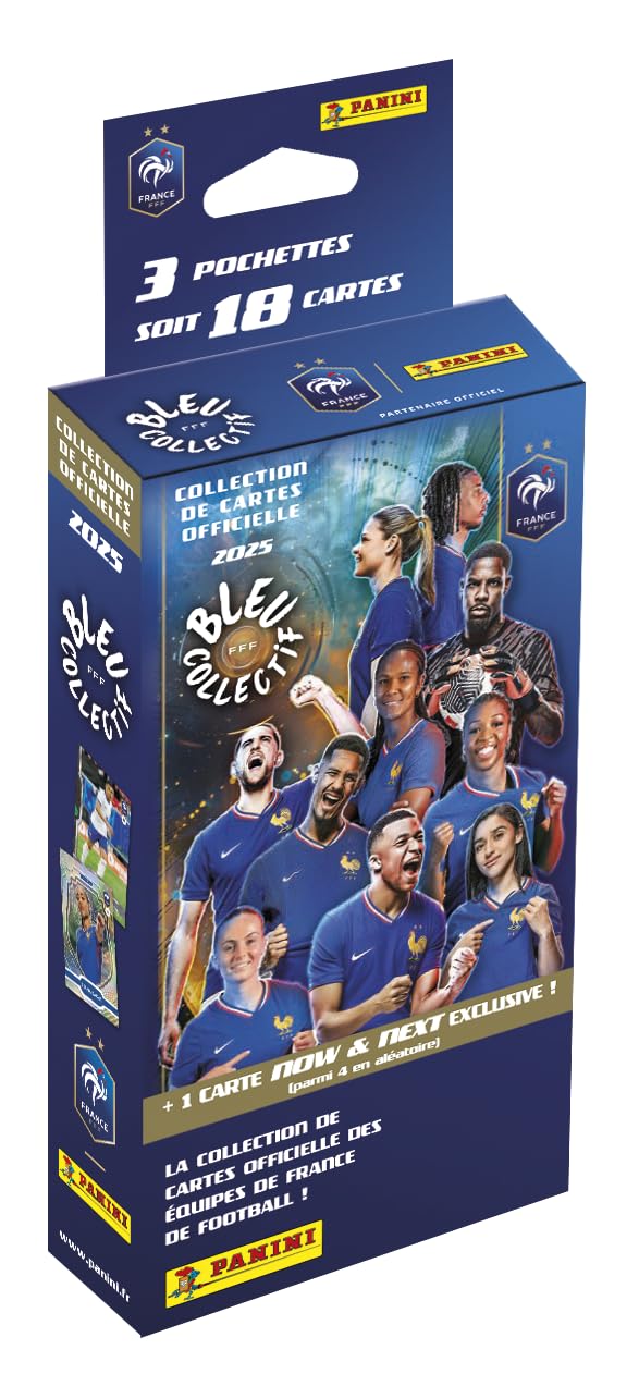 Panini French Football Federation 2025 Trading Cards Blister Pack of 3 Sleeves + 1 Limited Edition Card