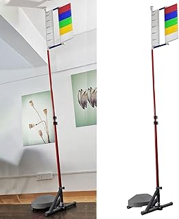 DAKAJA Stand-alone Vertical Jump Trainer for Athletics, 3.9-11.5ft Vertical Challenger Solo Volleyball Training Aid, Service Jump Measurement Tool