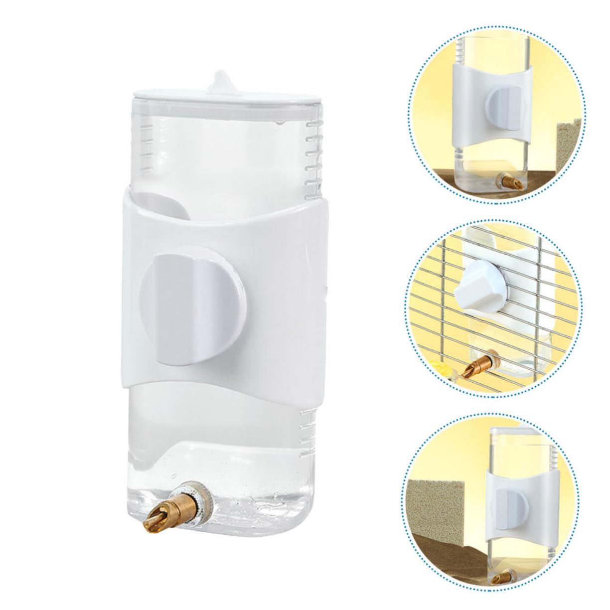 BESPORTBLE 4pezzi Dispenser Per Uccelli Leggera Bevitore Automatico Per Pappagalli e Uccelli Da Gabbia Design Pratico e Resistente Accessorio Per Animali Domestici Facile Da Installare e