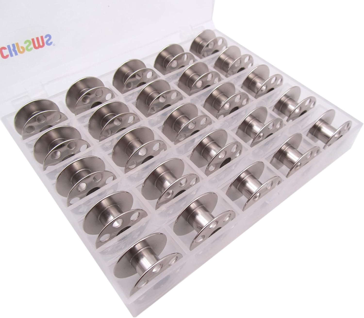 CKPSMS Brand -25PCS #426000 Steel Bobbins Compatible with/Replacement for Elna Brand Air Electronic 38/39/58/59/68 Lotus 14/15/22/24/25/32/34/35/36 Star 31/33/41/43/62