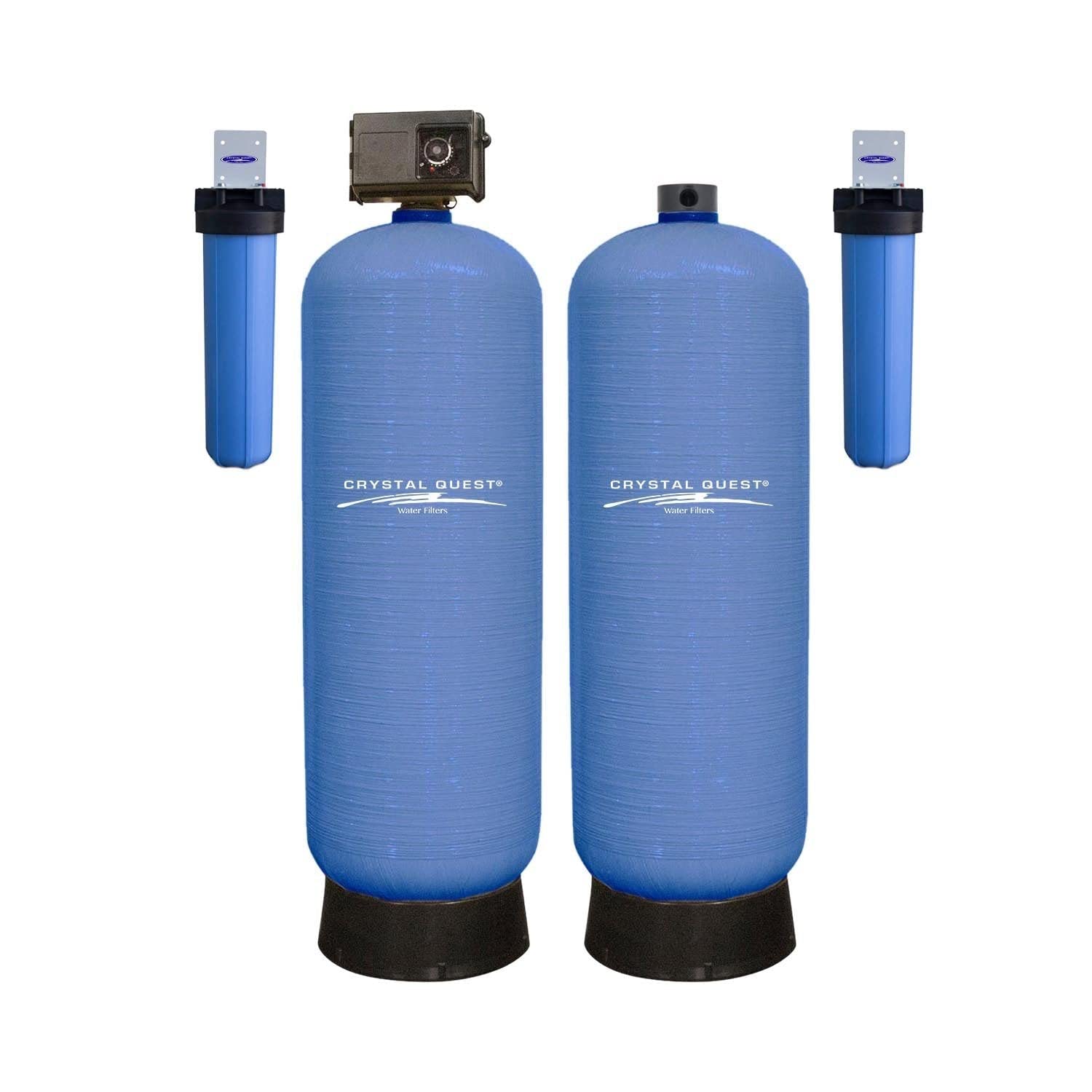 Smart High Flow Whole House Water Filter 35 GPM 6 Bathrooms Includes Anti-Scale System Crystal Quest