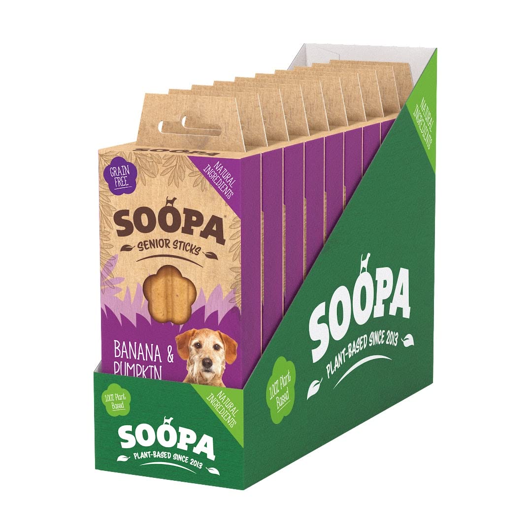 SoopaPack Natural Senior Dental Sticks, purple