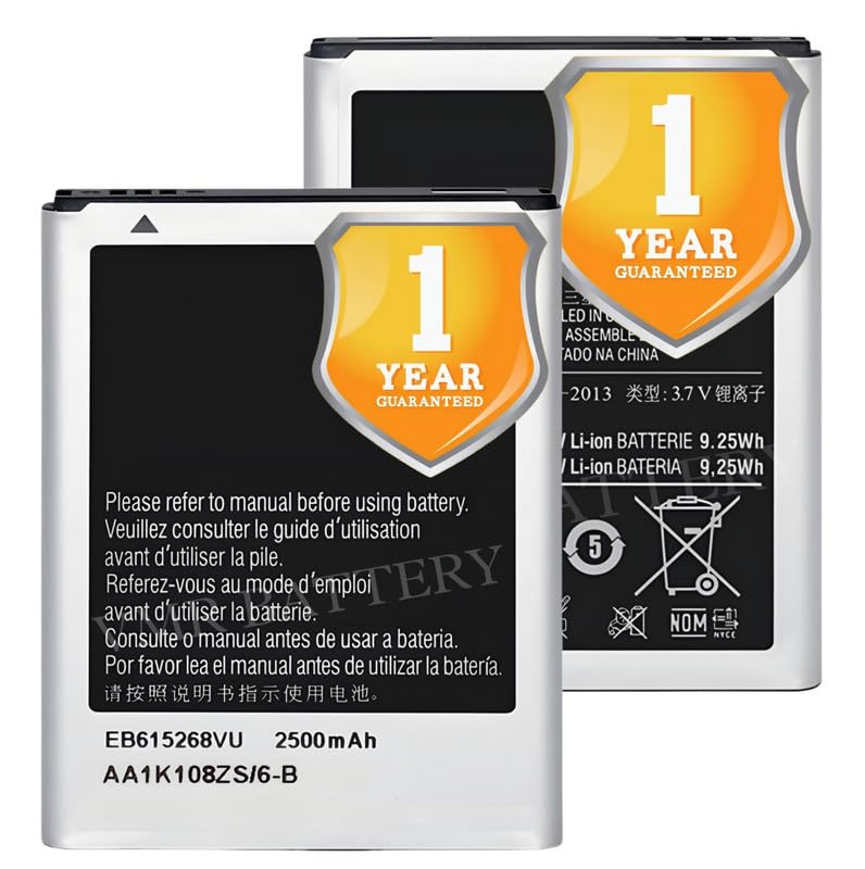 Image of Original EB615268VU Battery Compatible for Samsung Galaxy Note (Note 1) GT-N7000 I9220 - (2500mAh) - 1 Year Warranty K7