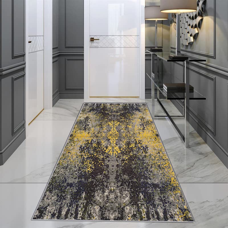 Alfombras de pasillo para proteger el suelo con base de goma lavable 4