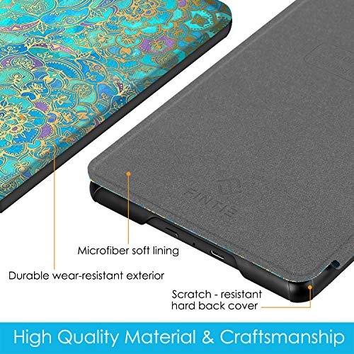 Image of Fintie Slimshell Case for 6 inch Kindle Paperwhite (10th Generation, 2018 Release) - Premium Lightweight PU Leather Cover with Auto Sleep /Wake for Amazon Kindle Paperwhite E-Reader, Shades of Blue