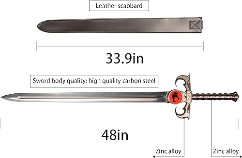 Miniatura 7 de Espada de anime hecha a mano, espada mística Thunderbolt Thunderbolt de gato, espada de oméns, ojo de ThunderaTygra, varios