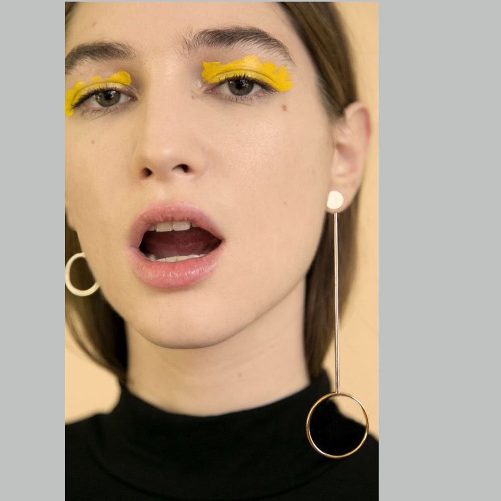 fxmimiorFashion Women Earrings Ring Cross Long Chain Drop Dangle Earrings Jewellery (Gold)