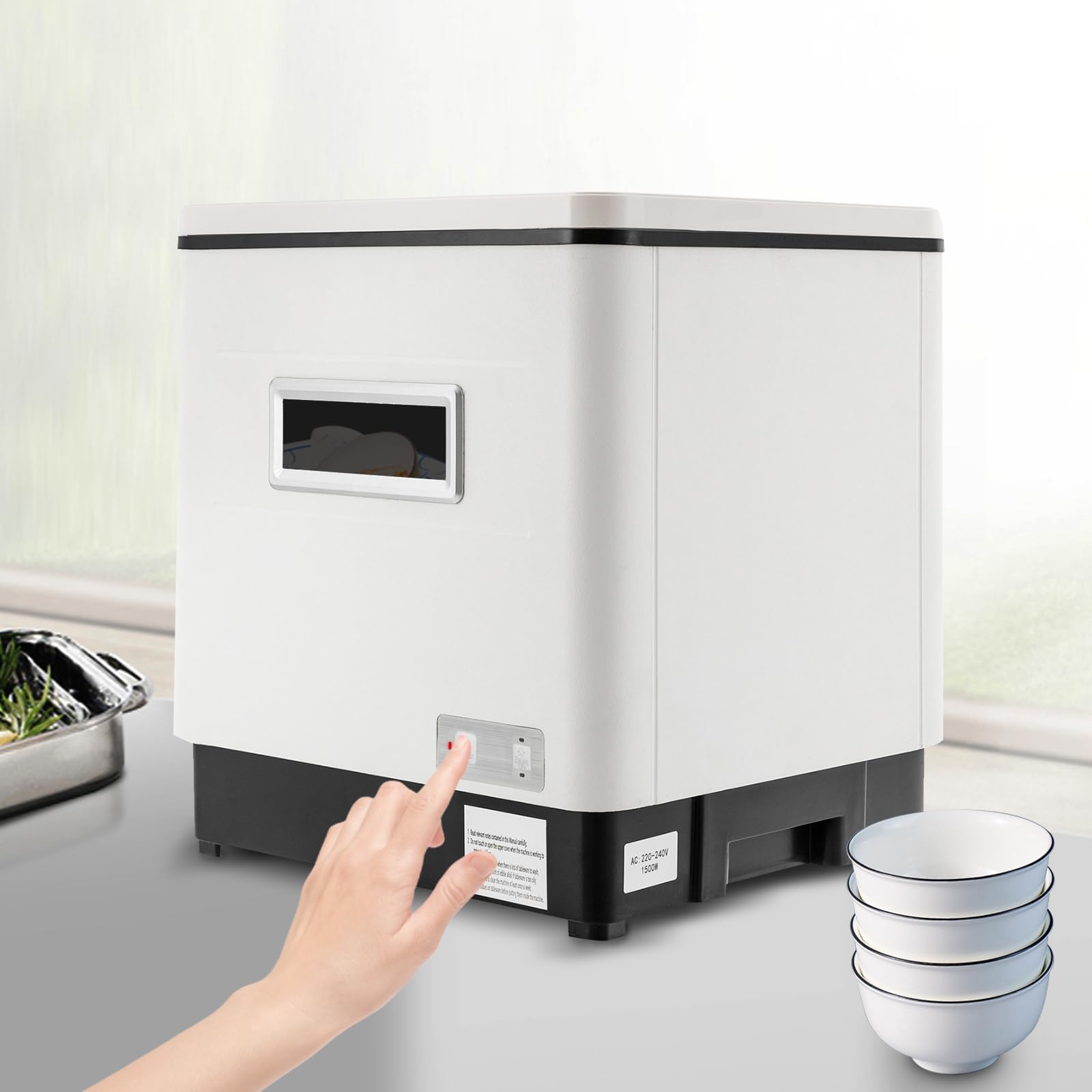 Mini lave-vaisselle de table compact 12 L 6 couverts indépendant désinfection