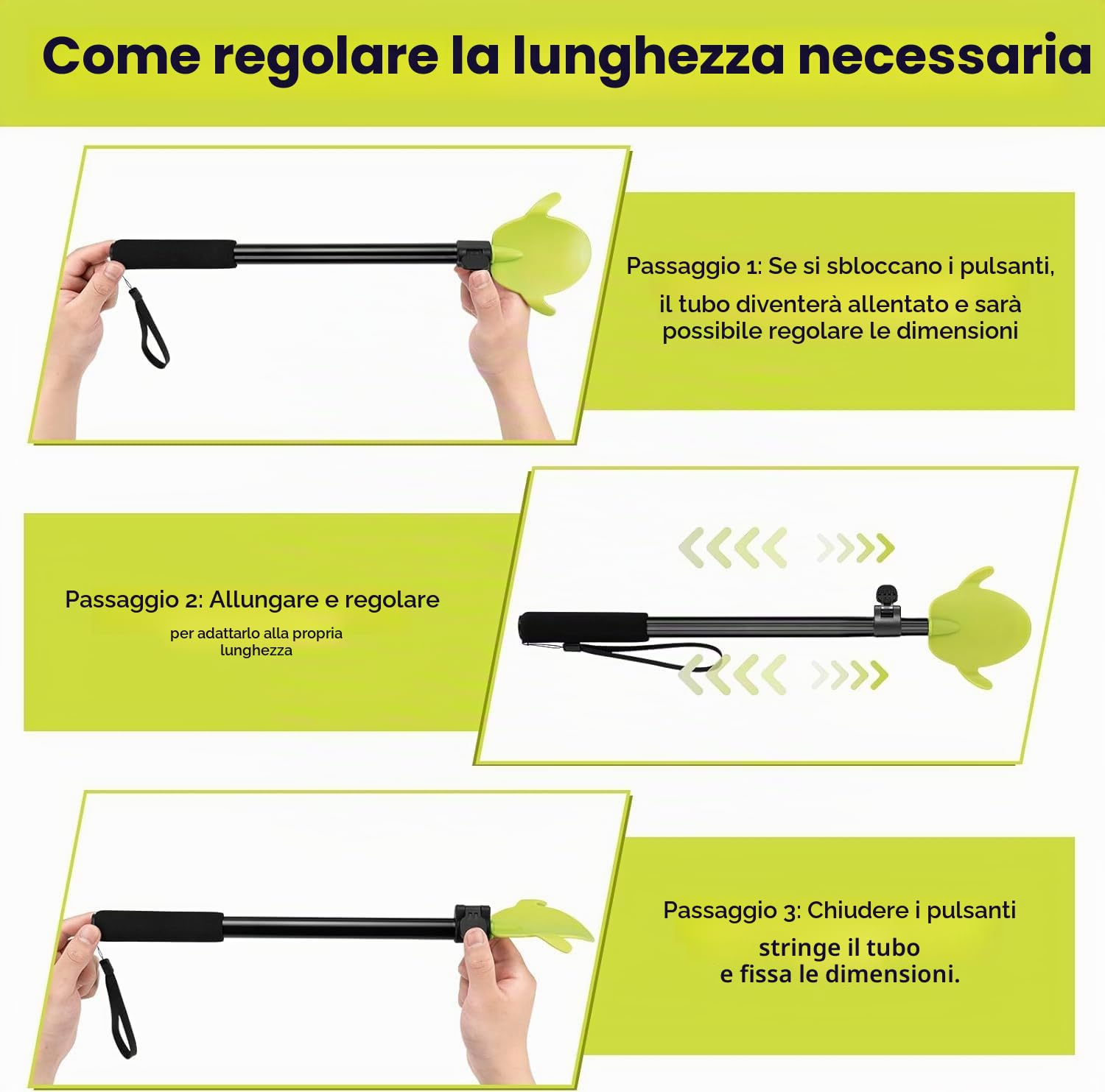 Aiuto estraibile per calze a compressione e calze – Calzascarpe multifunzione retrattile – Assistente allungabile per anziani e disabili.