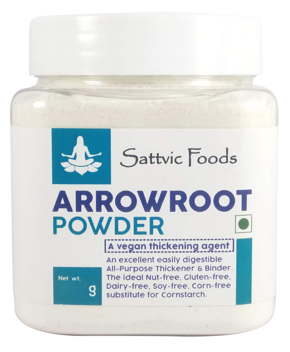 Sattvic Foods Arrowroot Powder (150 g) (GlutenFree) Vegan Thickening