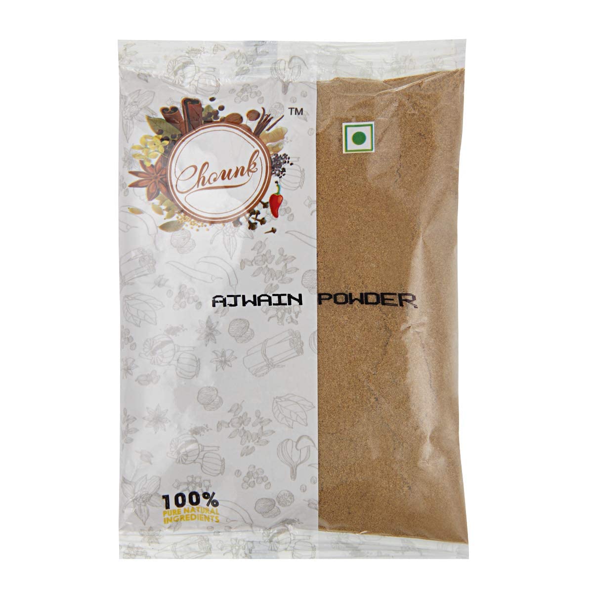 Chounk Spices Natural Ajwain Powder | Carom Seeds Powder with No Preservatives and No Additives | Carom Seeds Bishops Weed Powders - 100 gm (Pack of 1)