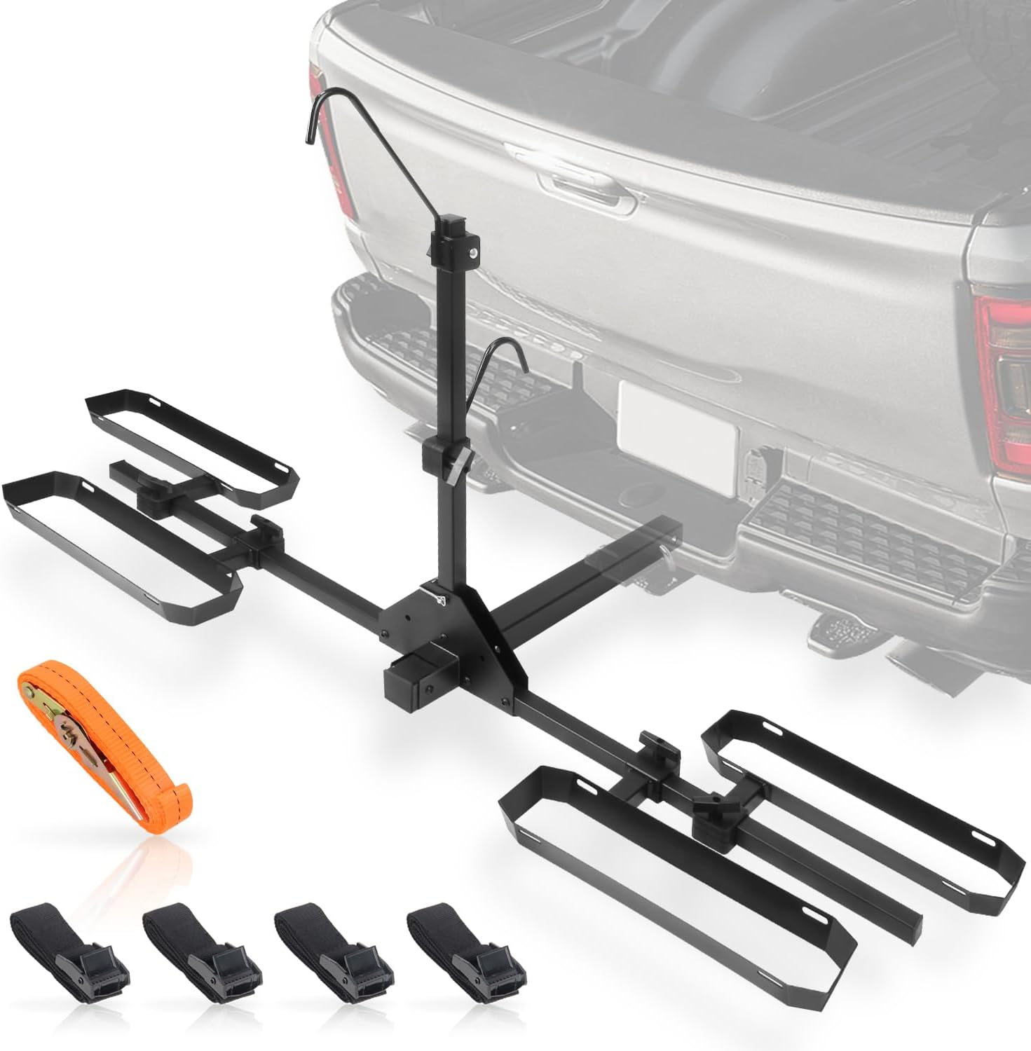 FRUXIO 傾斜可能ヒッチバイクラック、2インチレシーバーRVキャンパー