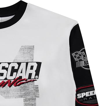 NASCAR Vintage Daytona 500 Sweatshirt Racing Mens مطرزة Chenille Crewneck Sweatshirt
