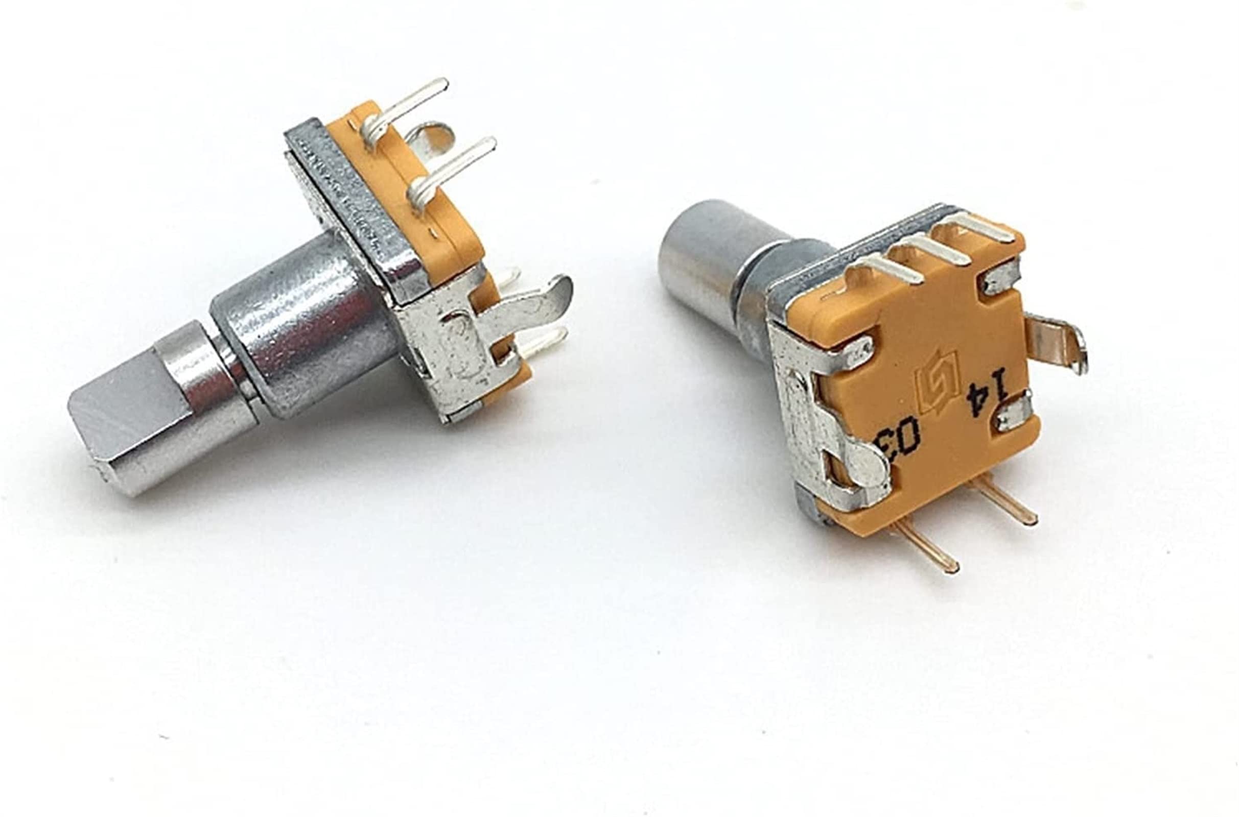 elektronischer Schalter Schalter Encoder 5 teile/los Drehgeber Schalter EC11 mit Push-Schalter Selbst Rückkehr 5pin Plug-in Typ Drehen Links Oder rechts 15mm Halbe Welle