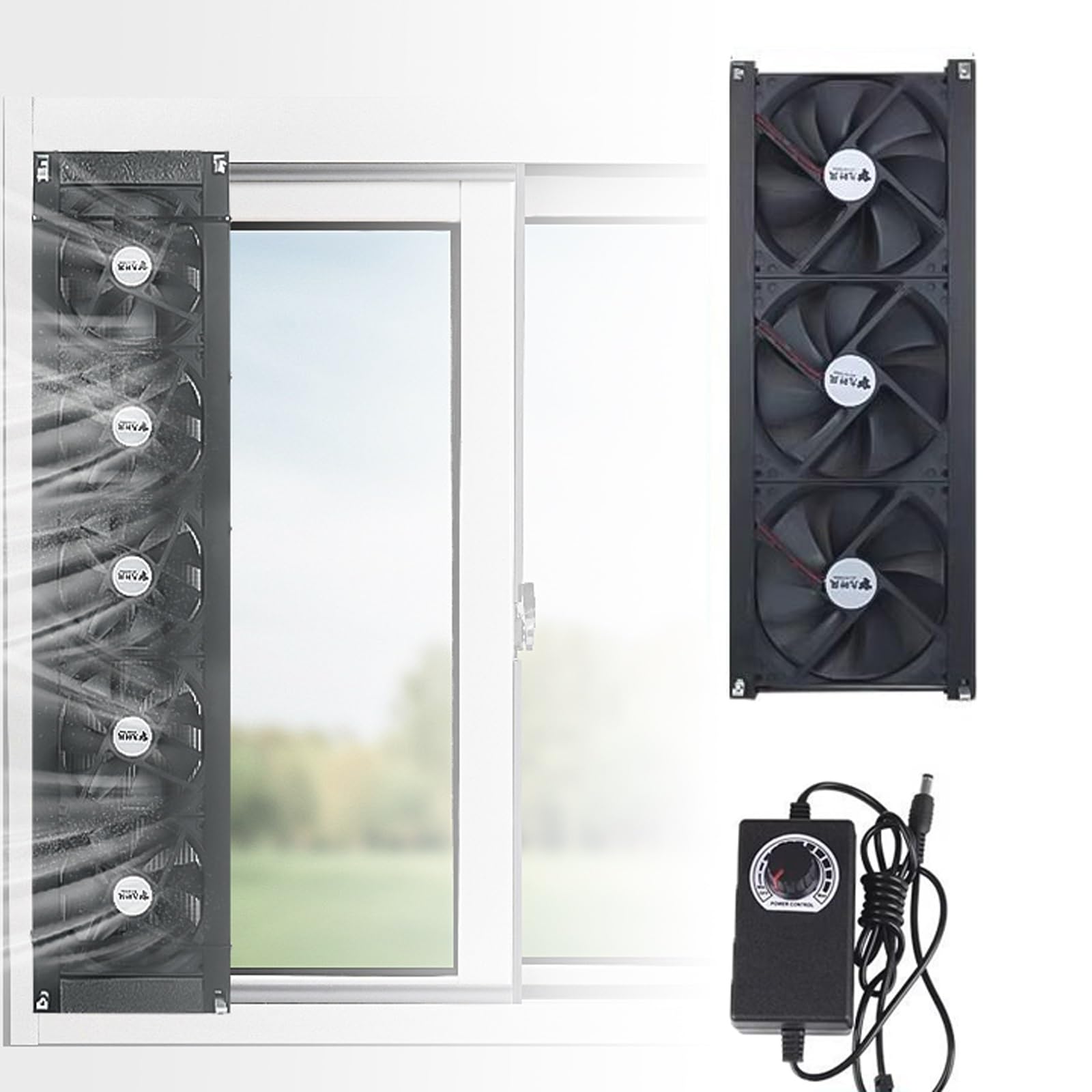 Ventilateur de fenêtre réglable 2800 tr/min extracteur air chambre
