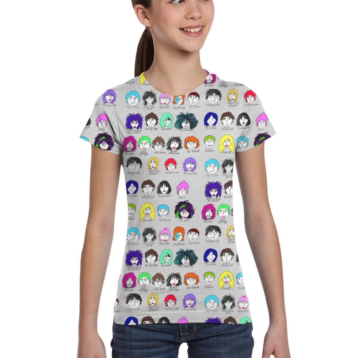 Girl T-Shirt Tee Youth Fashion Tops Rockabilly Rebellion Red