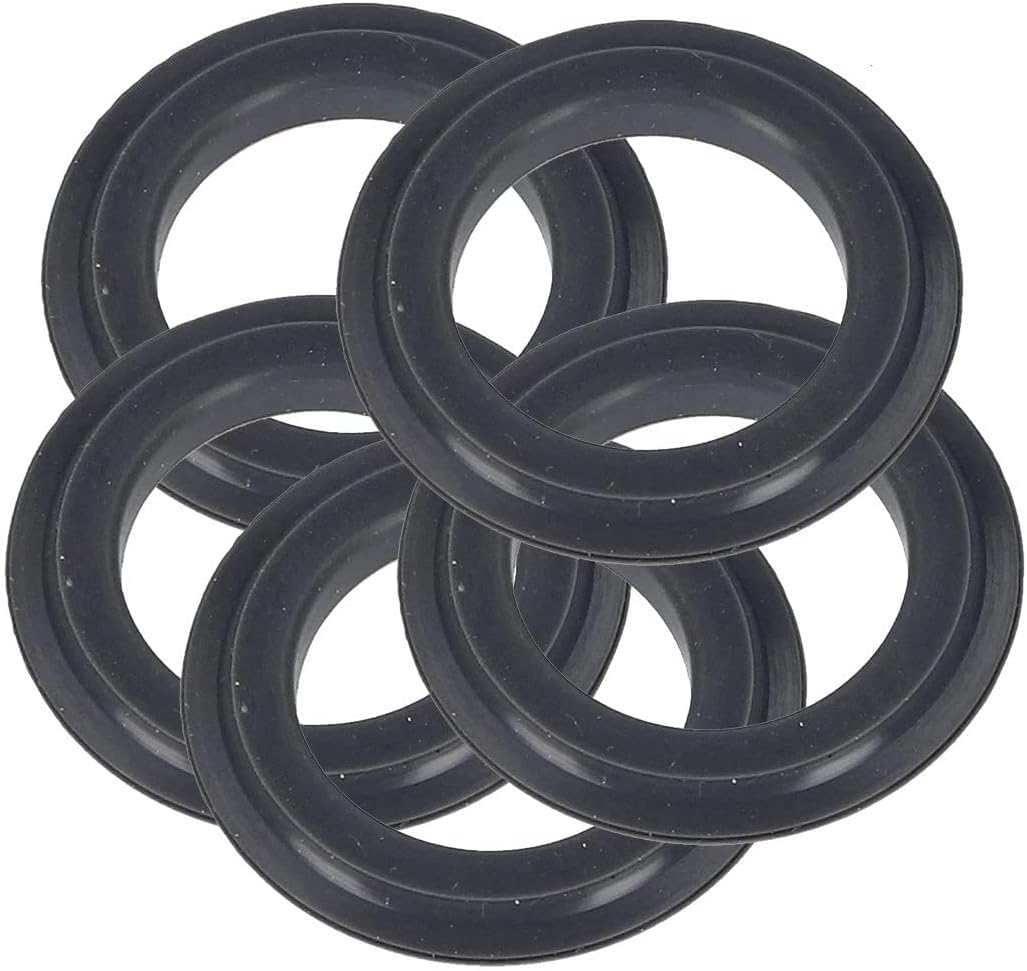 BagLEv Rubber Sink Washer, 5PCS, Black, 54mm x 32mm, For Franke (78, 79, 80mm) Basket Strainer Plug