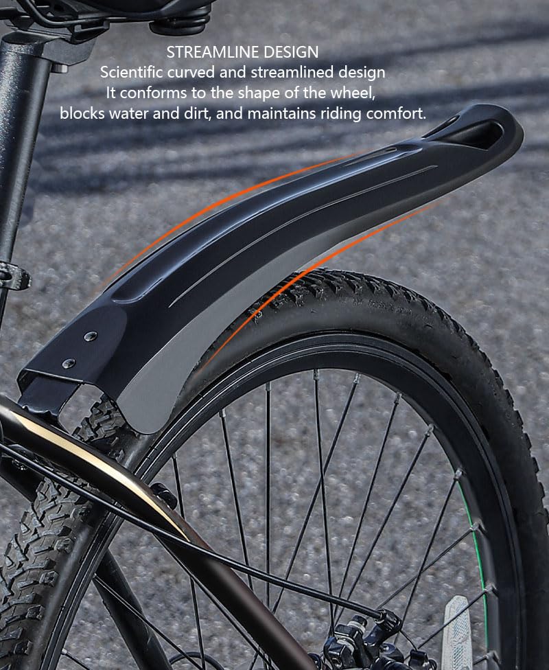 YMYQF Fahrrad Schutzblech Set für Focus Atlas 6.8 2023 2024 2025 2026, Vorne Hinten Fahrrad Schutzblech, Kratzfest Verschleißfest Fahrrad Zubehör,A Auto & Motorrad