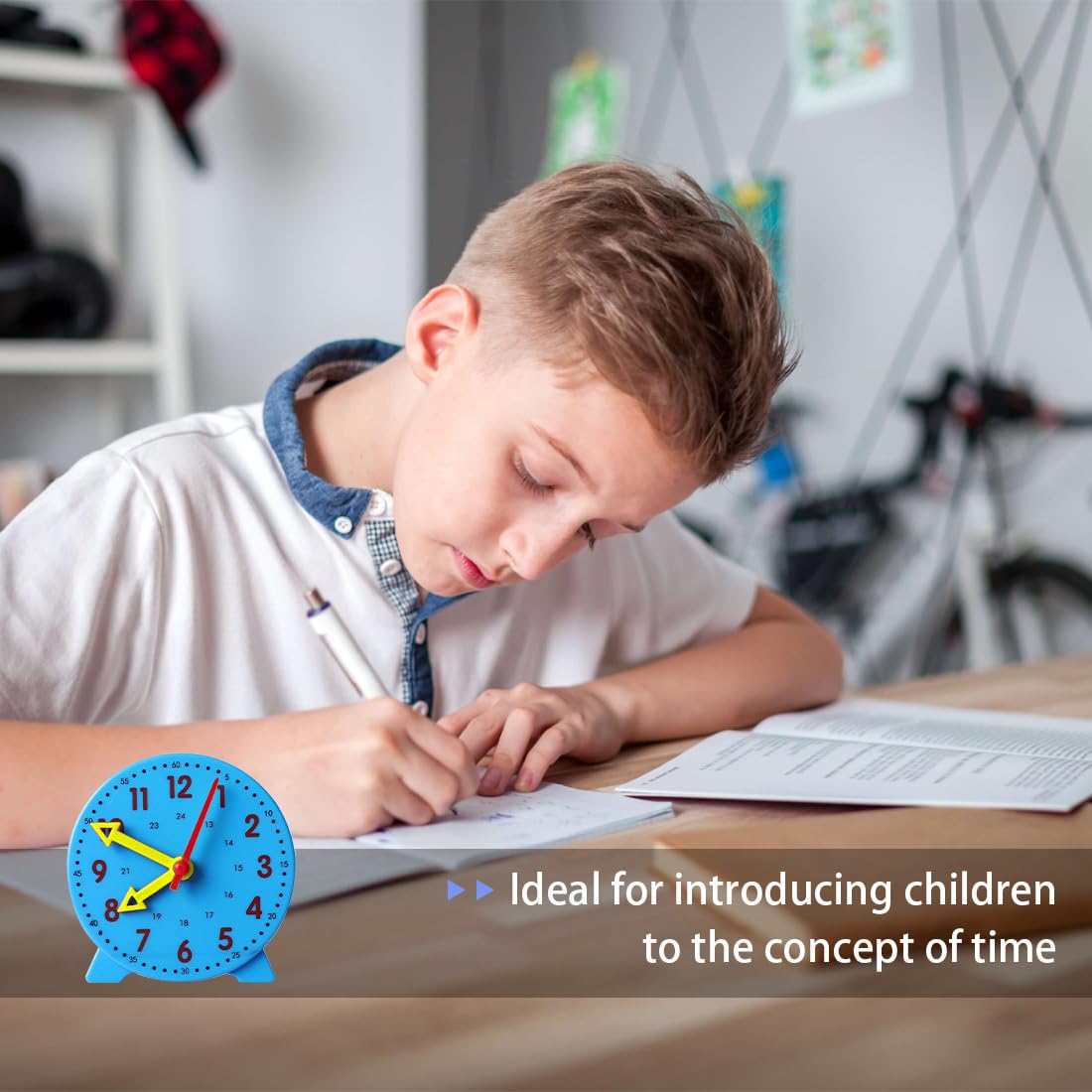 1 Articolo Tabelline per Bambini,Mini Orologi, Pacchetto Intelligente per l’apprendimento Individuale della Matematica in Classe, dai 5 Anni in avanti-Blu