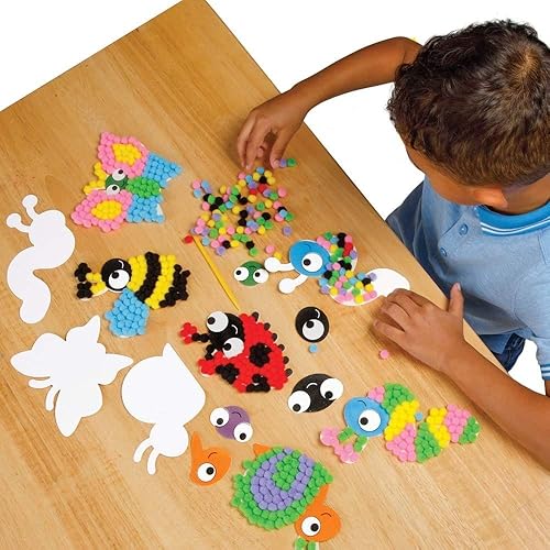 Miniatura 4 de Baker Ross AX871 - Kit de pompones para insectos, paquete de 5, suministros creativos de arte y manualidades para que los niños hagan, decoren y