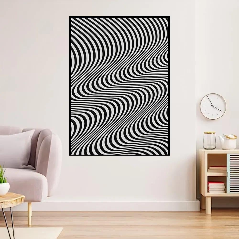 ブリジット ライリー作 Blaze 4 オプアート アートポスター オブジェ